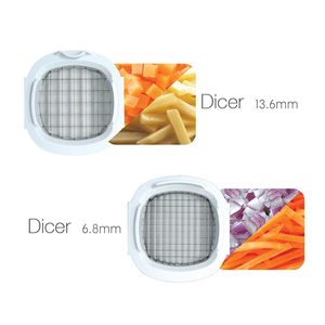 Herramienta manual para cortar verduras fácil de limpiar con contenedor de almacenamiento y múltiples modos de corte para uso en cocina casera. - Product Image 3