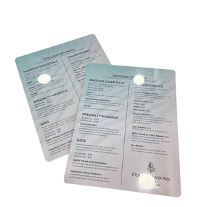 Menu Hotel Pernikahan Tahan Air Desain Kustom Grosir Kertas Menu PP PVC Menu Hotel Restoran