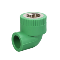 Raccords Ppr d'alimentation en eau de haute qualité adaptateur coudé en laiton femelle en plastique raccord Ppr