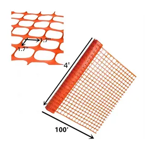 temporary fencing industrial safety fence HDPE orange safety fence for warning barrier