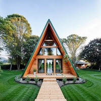 Casa Prefabricada Moderna con Estructura de Acero en Contenedor, Estructura Triangular, 3 Dormitorios, Casa Pequeña Personalizada, Casa Modular Residencial
