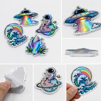 Etiquetas Adhesivas de Vinilo Resistentes a los Rayos UV, Impresión de Etiquetas Personalizadas con Corte a Troquel, Autoadhesivas, Impermeables, con Logotipo de Empresa, de PVC, con Diseño de Dibujos Animados