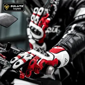 Sulaite motorracehandschoenen met volledige vingers, vier seizoenen, ademend, koolstofvezel, anti-val, anti-botsing rijhandschoenen - Product Image 2