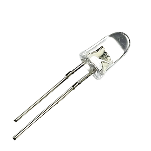 อินฟาเรด5มม. ไดโอด LED หัวกระสุน850nm F5 IR มุมลำแสงแคบ10deg 0.12W 200mW/sr 80mA - Product Image 2