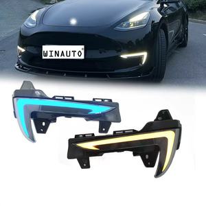Kit de carrocería para piezas de coche Tesla <span class=keywords><strong>Model</strong></span> Y, incluido el labio delantero, difusor trasero, alerón, faldones laterales, luz antiniebla, luces de circulación diurna - Product Image 3
