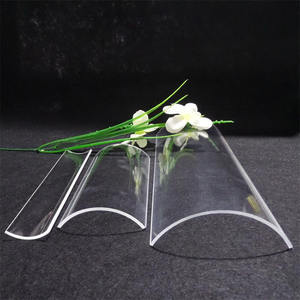 صفيحة نصف أسطوانية شفافة مقاومة لدرجات الحرارة العالية ، صفيحة كوارتز نصف دائرية من الزجاج - Product Image 6