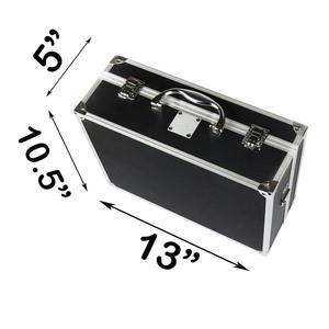 Custodia rigida in alluminio progettata per proteggere fotocamere + accessori, tablet, GPS e dispositivi elettronici da danni esterni - Product Image 3