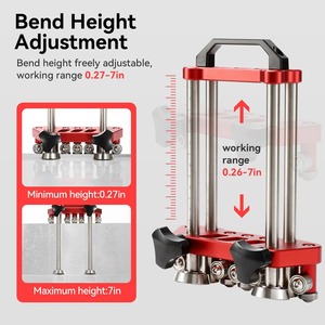Stainless Steel Pipe Bending <b>Machine</b> with Stainless Steel Shaft for Metal Tube Roller Bending Tool Workshop and Industrial Use - Product Image 4
