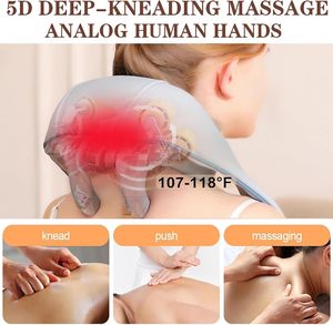 Masajeador Cervical 2026, Masajeador de Tejido Profundo para Espalda, Cuello y Hombros, Alivio del Dolor - Product Image 5