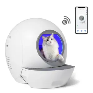 Pet Supplier Smart Automatic Cat Litter Box Self Cleaning Smart Toilet For Big Cat
