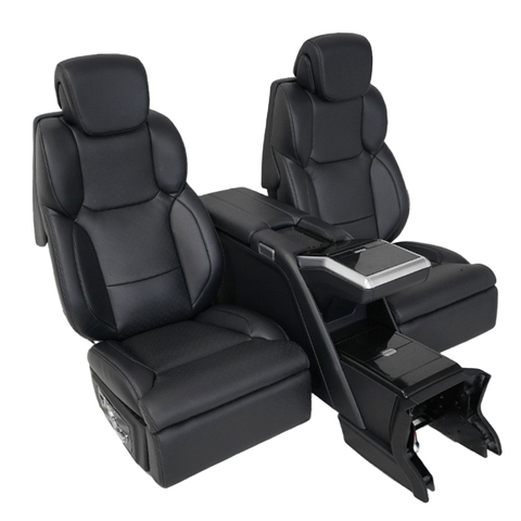 Cadillac Escalade ESV and Lexus 570 SUV Luxury Console Armrest VIP Rear Touchscreen Control Power Seats with Leather Material