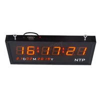 Jam Sinkronisasi NTP, Jam Dinding Digital LED, Cocok untuk Sekolah, Rumah Sakit, dan Pabrik Farmasi.