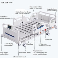 Lits médicaux multifonctions de haute qualité VU pour soins intensifs, anti-escarres, lit d'hôpital automatique avec système de levage