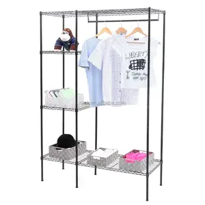 Slaapkamer Kast Kledingkast Organizer Opslag Kleding Display Draad Kledingstuk Rack Plank En Schoenenrek