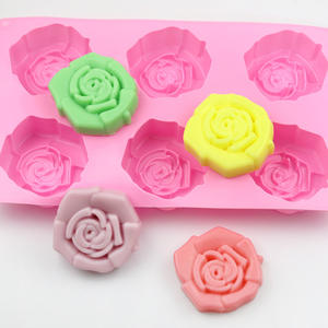 Molde <span class=keywords><strong>de</strong></span> Silicona Grande en Forma <span class=keywords><strong>de</strong></span> Rosa para Jabón, Molde <span class=keywords><strong>de</strong></span> <span class=keywords><strong>Fondant</strong></span> <span class=keywords><strong>de</strong></span> Flores para Hacer Jabón Artesanal, Pudín, Pastel <span class=keywords><strong>de</strong></span> Chocolate - Product Image 1
