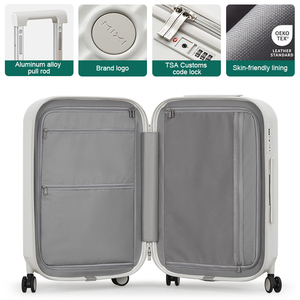 Valise trolley en aluminium Mixi Designer, bagages personnalisés avec porte-gobelet et porte-téléphone, sac à bagages multifonctionnel pour les voyages - Product Image 4
