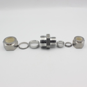 SS Union de tube d'extrémité droite haute réduction égale 2 raccords de tube de presse à virole Raccords de tube de A-LOK CPI Écrou de bague de coupe d'<span class=keywords><strong>olive</strong></span> - Product Image 3