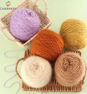 Écharpe en <span class=keywords><strong>laine</strong></span> tricotée à la main <span class=keywords><strong>de</strong></span> 150 g, fil pour bébé, vente en gros, fil <span class=keywords><strong>de</strong></span> mohair, fil <span class=keywords><strong>de</strong></span> <span class=keywords><strong>laine</strong></span> d'écureuil, épaisseur moyenne, fil d'écureuil - Product Image 2