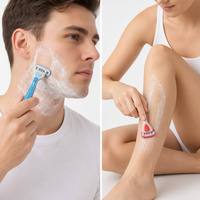 Système de rasoir à 5 lames pour hommes RTS, fabrication OEM, étiquette privée, manche en plastique, lames en acier inoxydable importées, logo personnalisé