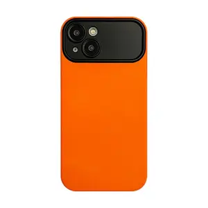 Kurze Haut gefühl Kontrast farbe TPU Hülle für iPhone 12 14 Pro 11 13 Max Plus XR XS Matt Weiches Silikon Stoß feste Rückseite