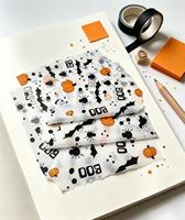Papier de soie à thème citrouille 17 g/m² 35*50 cm, doublure décorative pour boîtes cadeaux d'Halloween, cadeaux artisanaux et faveurs de fête