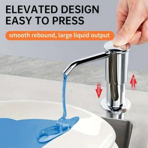 Distributeur de <span class=keywords><strong>savon</strong></span> de cuisine à pression manuelle pour éviers, lave-<span class=keywords><strong>vaisselle</strong></span> et bacs à légumes, flacon de détergent <span class=keywords><strong>liquide</strong></span> - Product Image 4