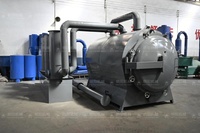 Four à charbon de bois horizontal de four de carbonisation de bambou économiseur d'énergie vert