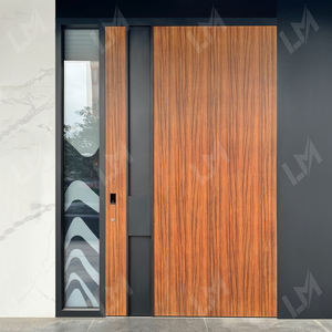 <span class=keywords><strong>Maison</strong></span> personnalisée de luxe au design britannique Portes extérieures extérieures en bois insérées Porte d'<span class=keywords><strong>entrée</strong></span> principale moderne Pivot en bois de 1470mm - Product Image 6