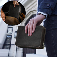 GA153 étui de voyage pour montre personnalisé en cuir vintage de haute qualité portable pour hommes avec boîte à logo étuis souples de luxe