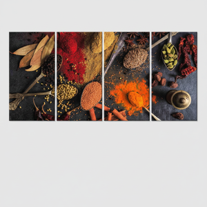 Printed Canvas: Vibrant Spices Modern Art for <b>Kitchen</b> Decor,4P-Gallery <b>Wrapped</b> - Product Image 2