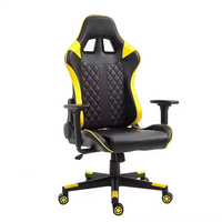 Chaise de jeu PC de course ergonomique réglable de haute qualité, pivotante, en métal et tissu, accoudoirs 4D, fonction de refroidissement inclinable pour le bureau