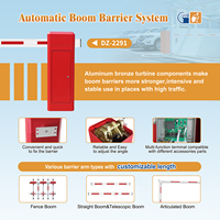 Barrière automatique intelligente DZ-2291 avec flèche droite de 4,5 m/6 m pour entrée de garage extérieur, moteur AC et accessoires de sécurité