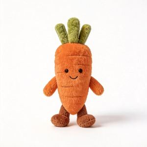 Fluffy Soft Carrot Stuffed Plush Toy Custom New Plush Carrot Stuffed Toy Wholesale Lovely Carrot Stuffed Plush <b>Doll</b> - Product Image 3
