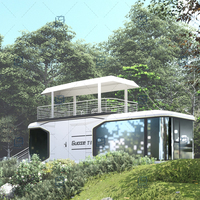 Maison de navire préfabriqué Pack plat Maison de capsule mobile Maison mobile Structure en acier Maison de capsule spatiale chez l'habitant