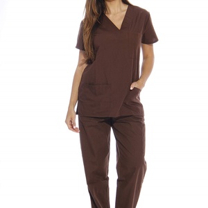 Uniformes y Trajes Médicos, Conjuntos de Uniformes Médicos para Mujer, Uniformes Médicos con Seis Bolsillos (Cuello en V con Pantalón Cargo) - Product Image 3