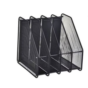 Heavy Duty 4 Compartment Metal Mesh Desktop <b>Document</b> Sorter Organizer Rack Office File Trays Magazine <b>Holder</b> - Product Image 6