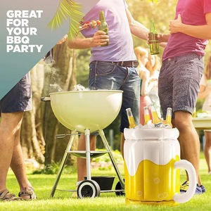 Extérieur Festival Fête Fleur Décoration Décor Porte-Boisson <span class=keywords><strong>Piscine</strong></span> Plateau Pvc Gonflable Flottant Pub Bar Refroidisseur Seau À Glace - Product Image 4
