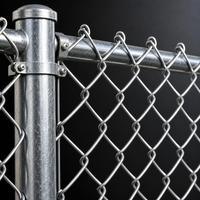 Clôture en treillis galvanisé pour la sécurité périmétrique industrielle, clôture en fil métallique pour extérieur