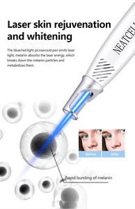 Outil professionnel de suppression de tatouages, stylo <span class=keywords><strong>rouge</strong></span> et bleu portable pour cibler les taches de mélanine et les grains de beauté, équipement de salon - Product Image 2