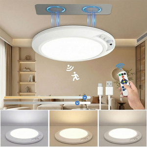 <span class=keywords><strong>Plafonnier</strong></span> intelligent ultra-fin rechargeable à détecteur de mouvement, magnétique, sans fil, à piles, pour salon, couloir, intérieur - Product Image 1
