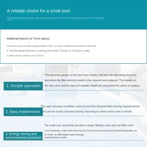 Emaux FSCO Series Filtres de <span class=keywords><strong>piscine</strong></span> d'usine Réservoir de <span class=keywords><strong>filtre</strong></span> à cartouche résistant aux UV avec système de <span class=keywords><strong>filtre</strong></span> à cartouche de pompe - Product Image 4