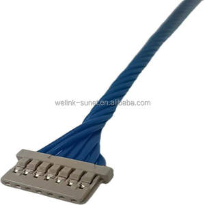 HRS 오리지널 1.25mm 피치 DF14-7S-1.25C + DF14-2638SCFA + Linksinet UL1571-26AWG 고객용 맞춤형 배선 하네스 - Product Image 2