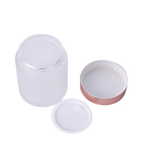 Envase de Vidrio Esmerilado de Lujo Ecológico y Reciclable Personalizado de 30g 50g 80g con Tapa Rosa para Cosméticos, Crema Facial - Product Image 3