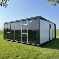 Casa Contenedor Prefabricada de Lujo, Expandible, con Estructura de Acero, Moderna, Portátil, para Exteriores, Oficina, Villa, Hospital