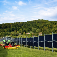 Système de montage de clôture photovoltaïque, support de panneau solaire pour clôture extérieure