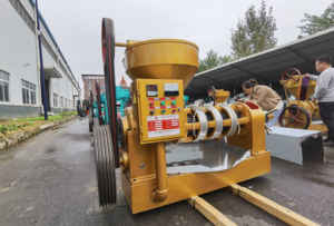 GX YZYX140WK معصرة زيت الفول السوداني بدرجة حرارة تلقائية سعة 10 طن/يوم لإنتاج فول الصويا والكانولا مع مدفأة - Product Image 4