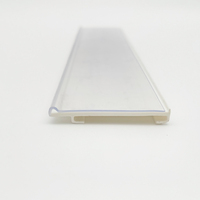 Support de carte de prix en plastique pour supermarché, personnalisable en usine, bande de données pour bord de rayonnage