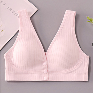 Reggiseno Premaman Elastico di Supporto per <span class=keywords><strong>Allattamento</strong></span>, Comodo con Scollo a V in <span class=keywords><strong>Cotone</strong></span> - Product Image 5