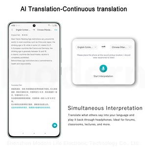 YYK-Q65 ows thể thao ai Tai nghe dịch tai nghe với giải thích đồng thời và dịch cuộc gọi video IP54 không thấm nước - Product Image 3