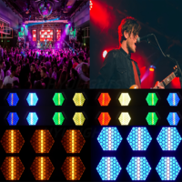 Rétro 100W RGBW LED Matrix Stage Light DJ Strobe Wash Rétro-éclairage Blanc Éclairage Ambiant Public Blinder pour Stage DMX512
